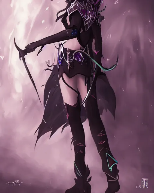 Image similar to elven dark elf girl, in the style of sumihei, tokyo ravens style, dynamic lighting, fantasy concept art, trending on art station, stunning visuals, ultra detailed