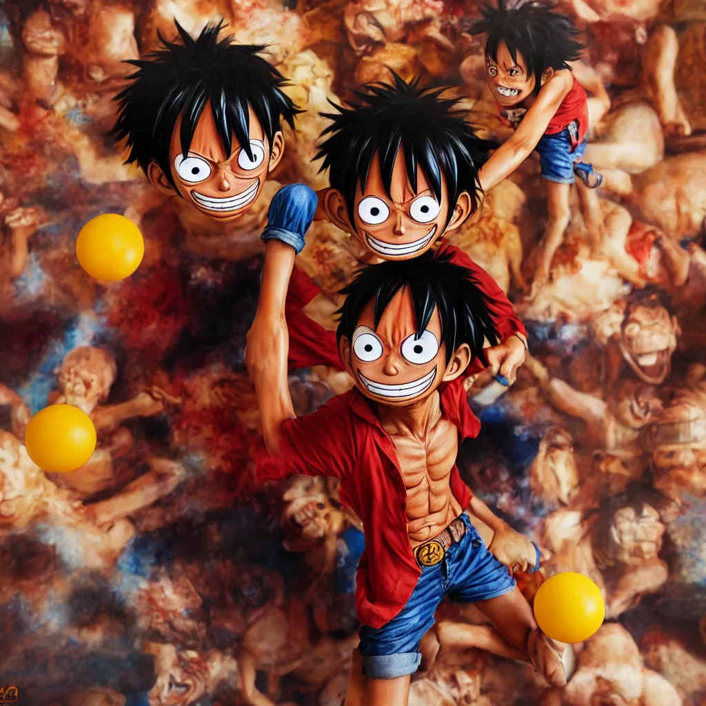 Prompt: photo of monkey d. luffy in real life, portrait photography by annie leibovitz, stanley kubrick, volumetric lighting, mid shot, rule of thirds, highly detailed, 4 k, hdr, smooth, sharp focus, hig