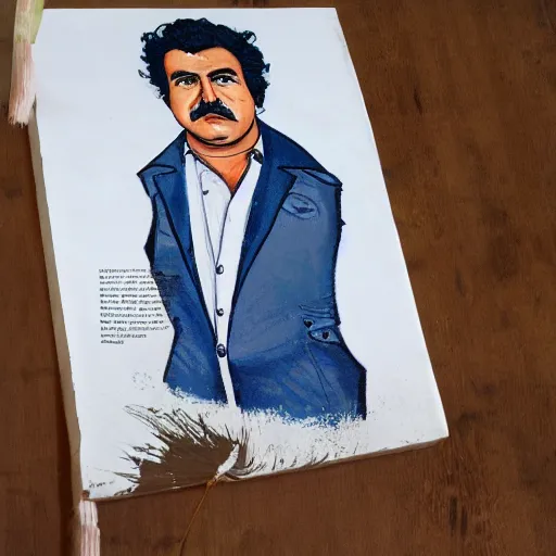 Prompt: Portrait of Pablo Escobar, by Vogue