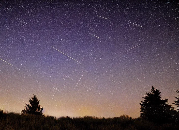 Prompt: perseid meteor shower