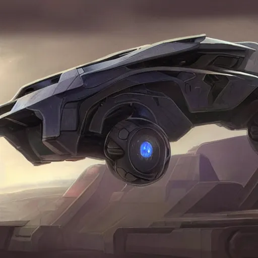 Prompt: concept art new vehicle design halo