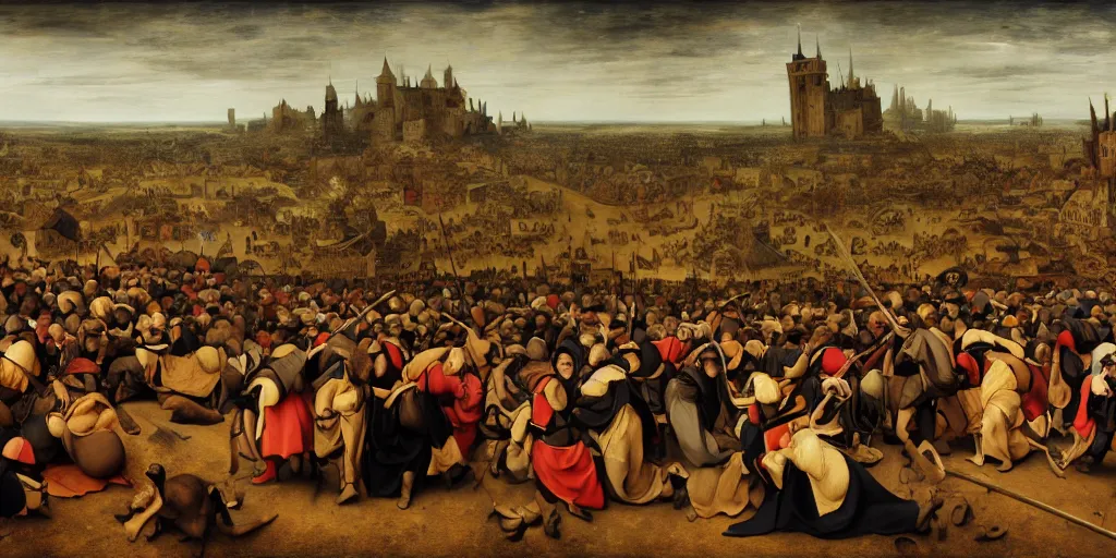 Image similar to beautiful oil matte painting, the triumph of the black plague, wonderful masterpiece highly detailed, beautiful cinematic light deep focus, elegant, digital painting, smooth, sharp focus, golden ratio, dramatic illumination, ultra realistic, 8 k, art by pieter bruegel