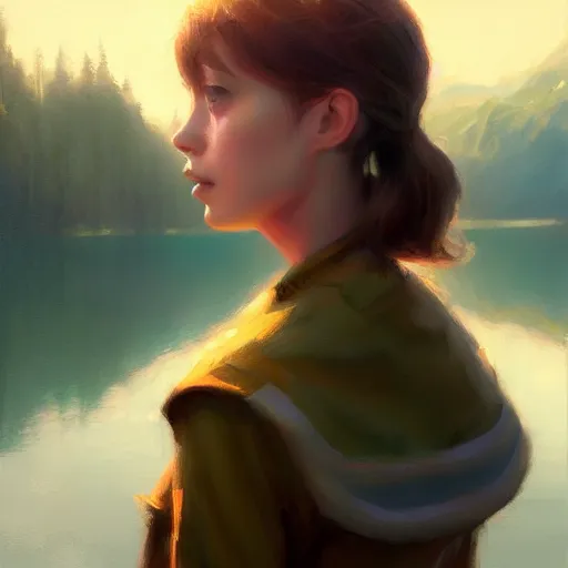 Image similar to real life timmy turner portrait, dramatic light, lake background, 2 0 0 mm focal length, painted by stanley lau, painted by greg rutkowski, painted by stanley artgerm, digital art, trending on artstation