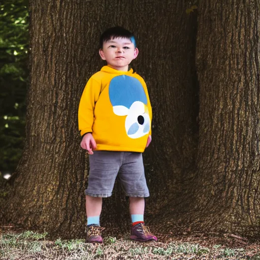 Image similar to portrait photo still of real life finn from the cartoon adventure time 8 k, 8 5 mm f 1. 8