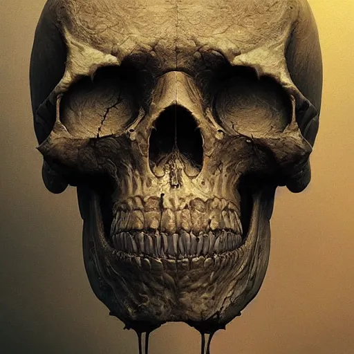 Image similar to portrait_of_a_melting_skull._intricate_abstract._intricate_artwork._by_Tooth_Wu_wlop_beeple_dan_mumford._octane_render_trending_on_artstat