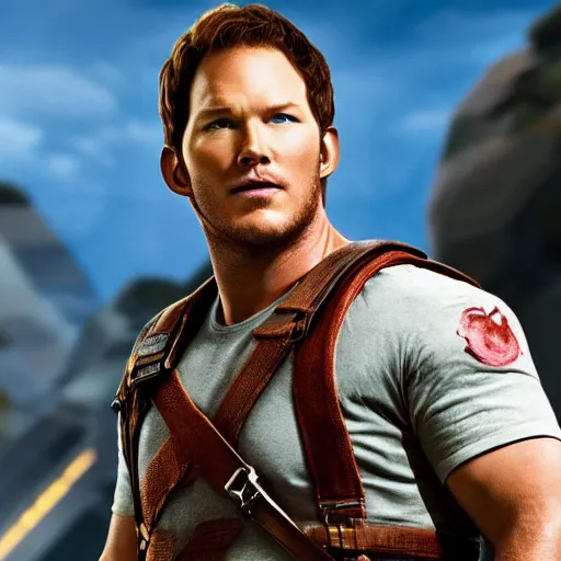Prompt: Chris Pratt as Mario, Unreal Engine, Xbox Series X, EOS-1D, f/1.4, ISO 200, 1/160s, 8K, RAW, symmetrical balance, in-frame, Dolby Vision