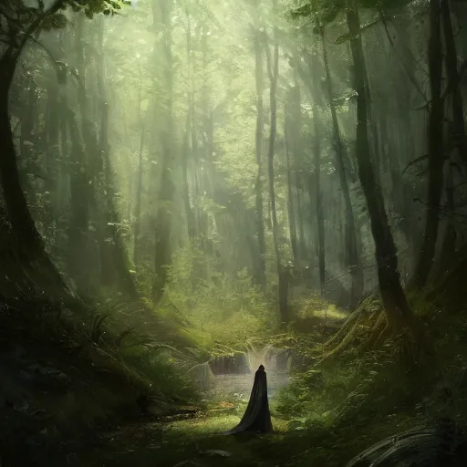 Prompt: A beautiful picture of galadriel in a forest by greg rutkowski and Kalin Popov, trending on artstation