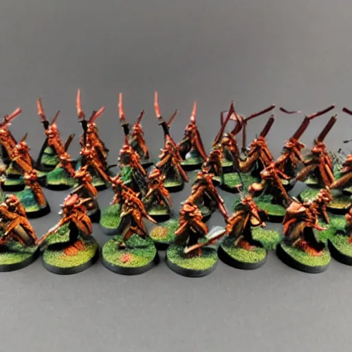 Prompt: an army from the game flames of war