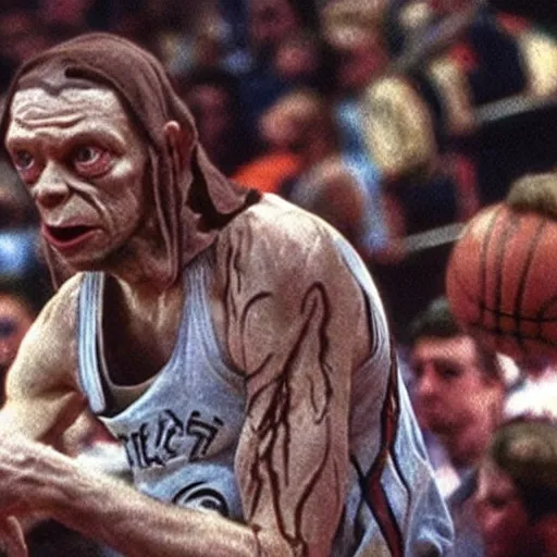 Prompt: gollum in the nba