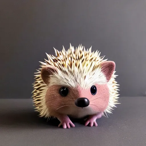 Image similar to cute hedgehog in the style of goro fujita