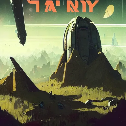 Prompt: no man sky, vintage comic by greg rutkowski