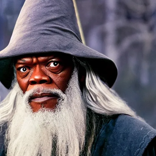 Image similar to Samuel L Jackson as Gandalf