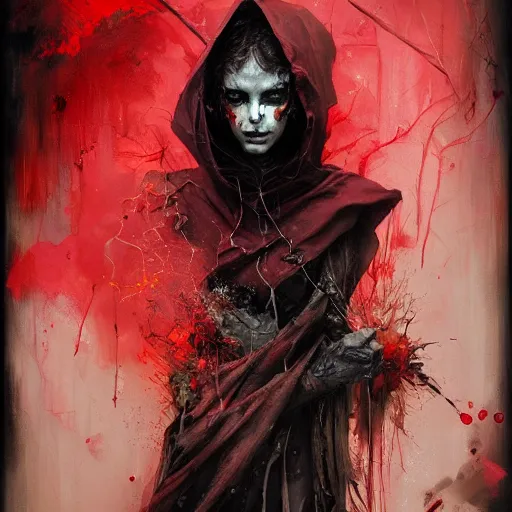 Image similar to dark cloaked necromancer, by artur bordalo and tom bagshaw and craig davison and guy denning and harumi hironaka, trending on artstation hq, deviantart, pinterest, 4 k uhd image