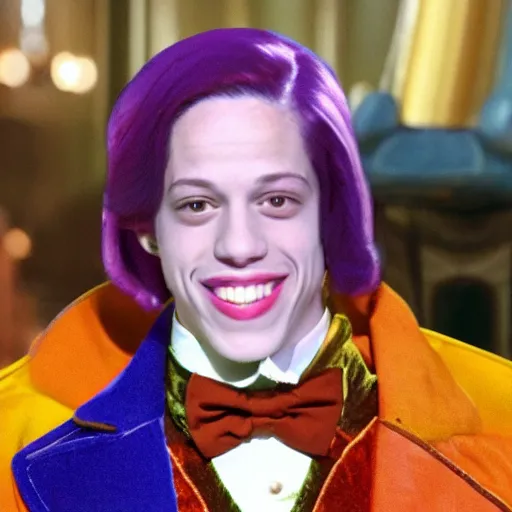 Image similar to Pete Davidson as Willy Wonka 4K quality super realistic