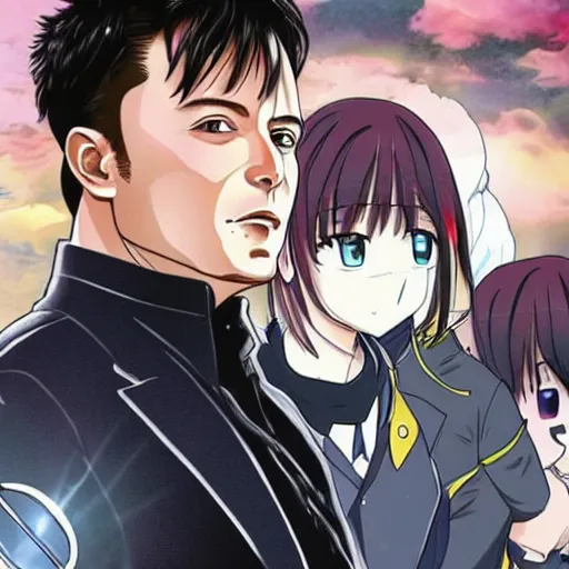 Image similar to elon musk as an anime character