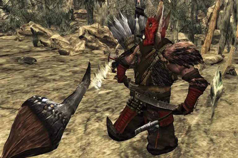 Image similar to joe biden monster hunter screenshot