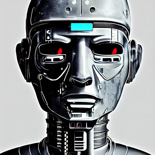 Image similar to Cyberpunk Robot Mugshot
