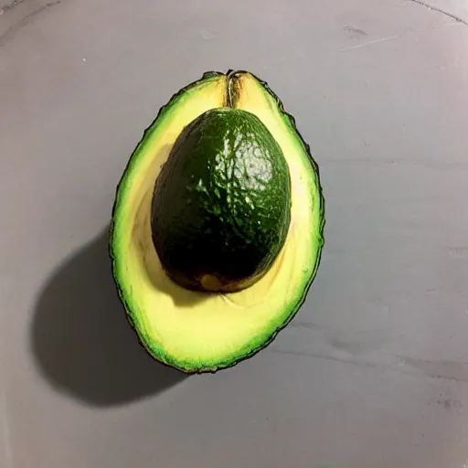 Prompt: low quality photo of nikocado avocado in the backrooms