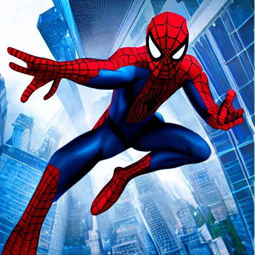 Image similar to futuristic spiderman