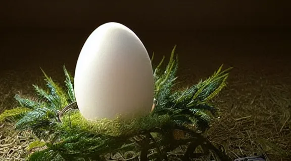 Image similar to Rudy Giuliani in an egg shell photographed by Anne Geddes
