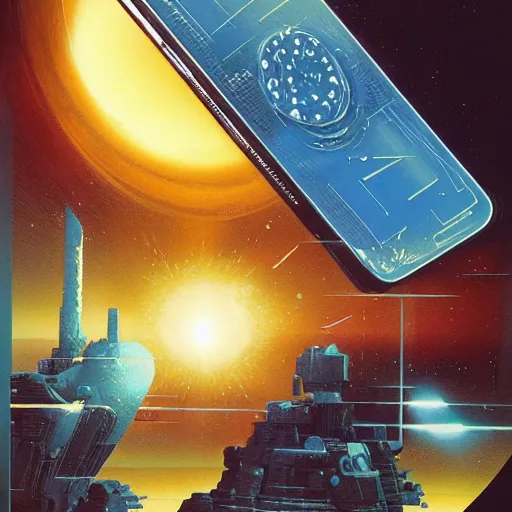 Prompt: a mobile phone with a world popping half out of the mobile screen in 4 d, blueprint, 4 d, detailed and intricate 4 5 degree isometric cross john berkey and vincent di fate and ralph mcquarrie abd maurits cornelis