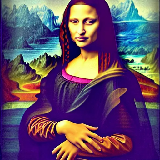 Image similar to an amazing award winning photo of angelina jolie as mona lisa