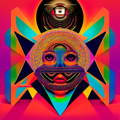 Image similar to album cover design design depicting the alter to the ai machine gods, by jonathan zawada, pi - slices, and tristan eaton, digital art