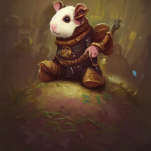 Prompt: cute little anthropomorphic Guinea Pig wearing Gangster outfit, ultra wide lens shot , tiny, small, short, cute and adorable, pretty, beautiful, DnD character art portrait, matte fantasy painting, DeviantArt Artstation, by Jason Felix by Steve Argyle by Tyler Jacobson by Peter Mohrbacher, cinematic lighting