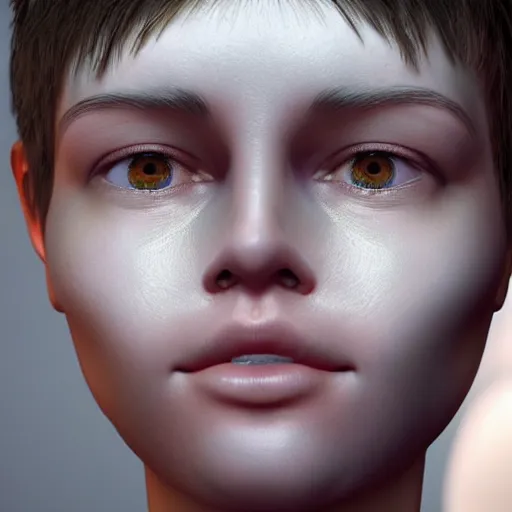 Image similar to Uncanny Valley human like robot. Hyper realistic, detailed disturbing