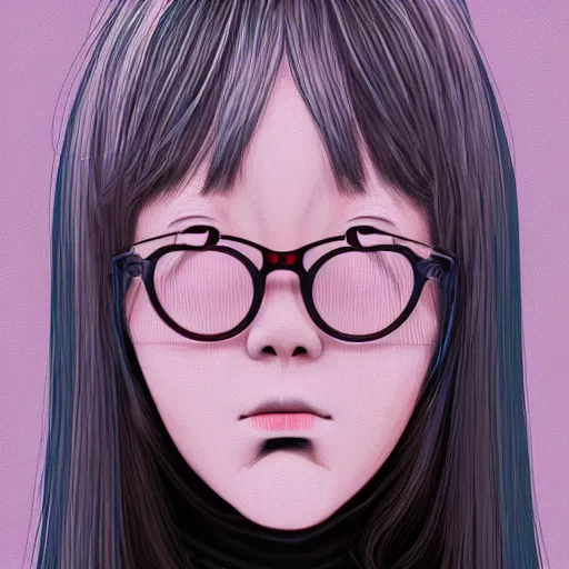 Image similar to a portrait of a girl by inio asano, beeple and james jean, aya takano color style, 4 k, super detailed