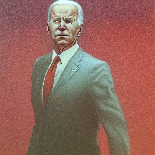 Prompt: Joe Biden. Failure. Zdzisław Beksiński