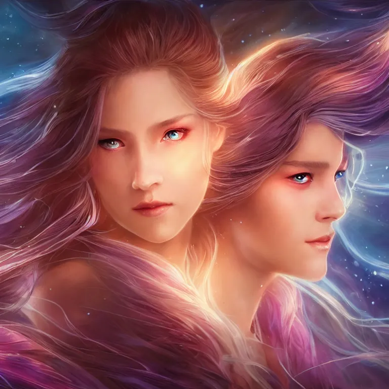 Image similar to beautiful cinematic fantasy poster, a long shot of a beautiful princess like a disney princess hybrid with flowing illuminated hair, beautiful glowing galaxy eyes, full subject in frame, wideshot ultrawide angle epic scale, hybrid from The Elden Ring and art direction by Darius Zawadzki ;by artgerm; wayne reynolds art station; cinematic quality character render; low angle; ultra high quality model; production quality cinema model;