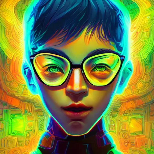 Image similar to skill magic geek inside matrix deepdream radiating a glowing aura stuff loot legends stylized digital illustration video game icon artstation lois van baarle, ilya kuvshinov, rossdraws,