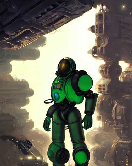 Image similar to luigi in a mech scifi suit with missles and small lights by, fantasy character portrait, ultra realistic, futuristic background by laurie greasley, concept art, intricate details, highly detailed by greg rutkowski, gaston bussiere, craig mullins, simon bisley