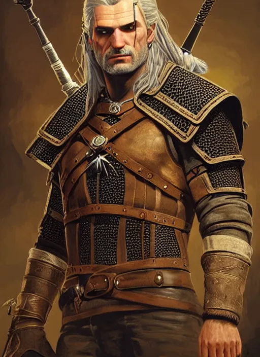 Image similar to digital _ painting _ of _ the witcher _ by _ filipe _ pagliuso _ and _ justin _ gerard _ symmetric _ fantasy _ highly _ detailed _ realistic _ intricate _ port