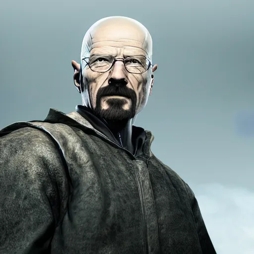 Prompt: Walter White in Dark Souls, Unreal Engine, 8k, dramatic lighting, professional render