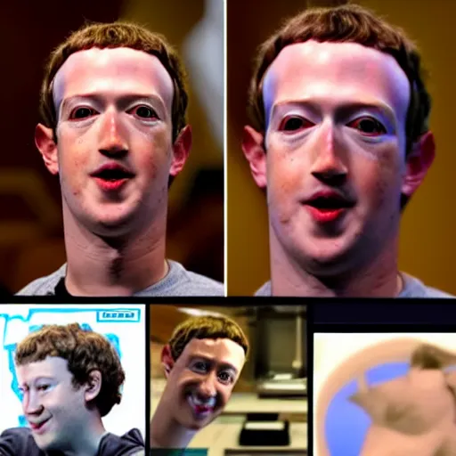 Prompt: mark zuckerberg's true form as a lizard man