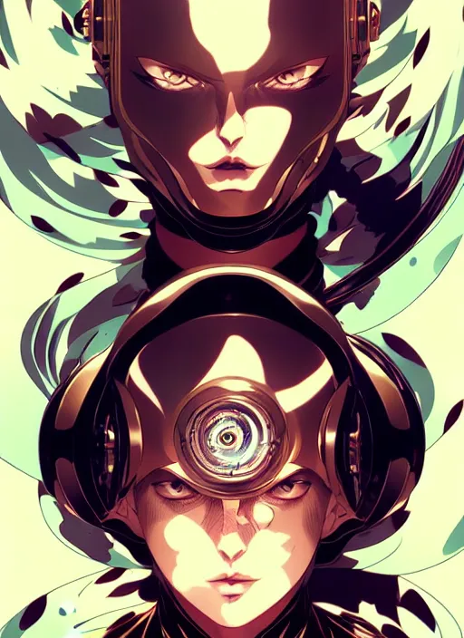 Image similar to style artgerm, joshua middleton, one punch man with swirling water swirling, symmetrical face, symmetrical eyes, steampunk cyberpunk,, cinematic lighting