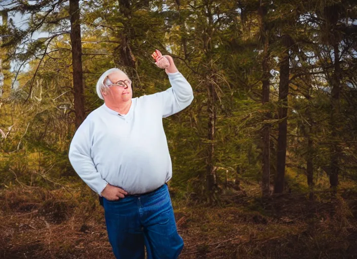 Image similar to portrait photo still of real life peter griffen, 8 k, 8 5 mm, f. 1 4