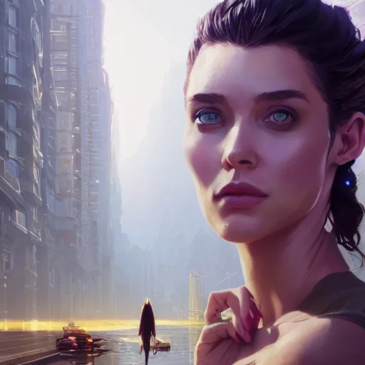 Prompt: highly detailed portrait, supermodel, in gta v, stephen bliss, unreal engine, fantasy art by greg rutkowski, loish, rhads, ferdinand knab, makoto shinkai and lois van baarle, ilya kuvshinov, rossdraws, tom bagshaw, global illumination, radiant light, detailed and intricate environment