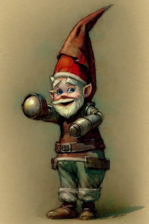 Prompt: ( ( ( ( ( 1 9 5 0 s robot knome elf. muted colors. ) ) ) ) ) by jean - baptiste monge!!!!!!!!!!!!!!!!!!!!!!!!!!!!!!