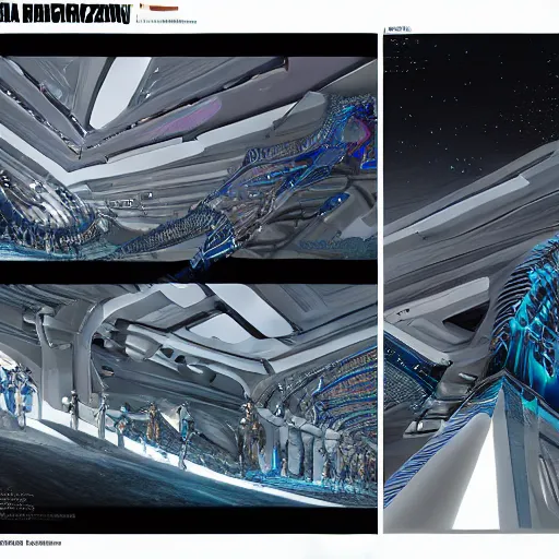 Image similar to sci-fi wall structure on the coronation of napoleon painting and photogrammetry point cloud digital billboard in the middle, unreal engine 5, keyshot, octane, artstation trending, ultra high detail, ultra realistic, cinematic, 8k, 16k, in style of zaha hadid, colors in style of nanospace Michael Menzelincev, colors in style of the Blade Runner 2049, in plastic, dark, tilt shift,