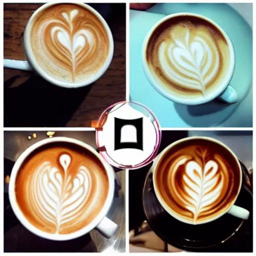 Image similar to latte art on fire