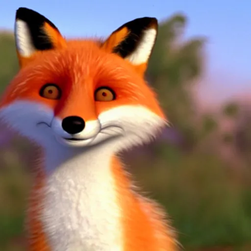 Image similar to fox by pixar