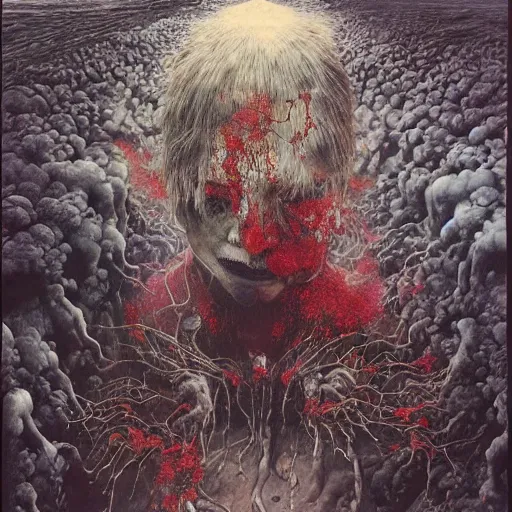 Prompt: realistic detailed image of the Holy War, Neo-Gothic, gothic, rich deep colors. Beksinski painting, part by Adrian Ghenie and Gerhard Richter. art by Takato Yamamoto. masterpiece