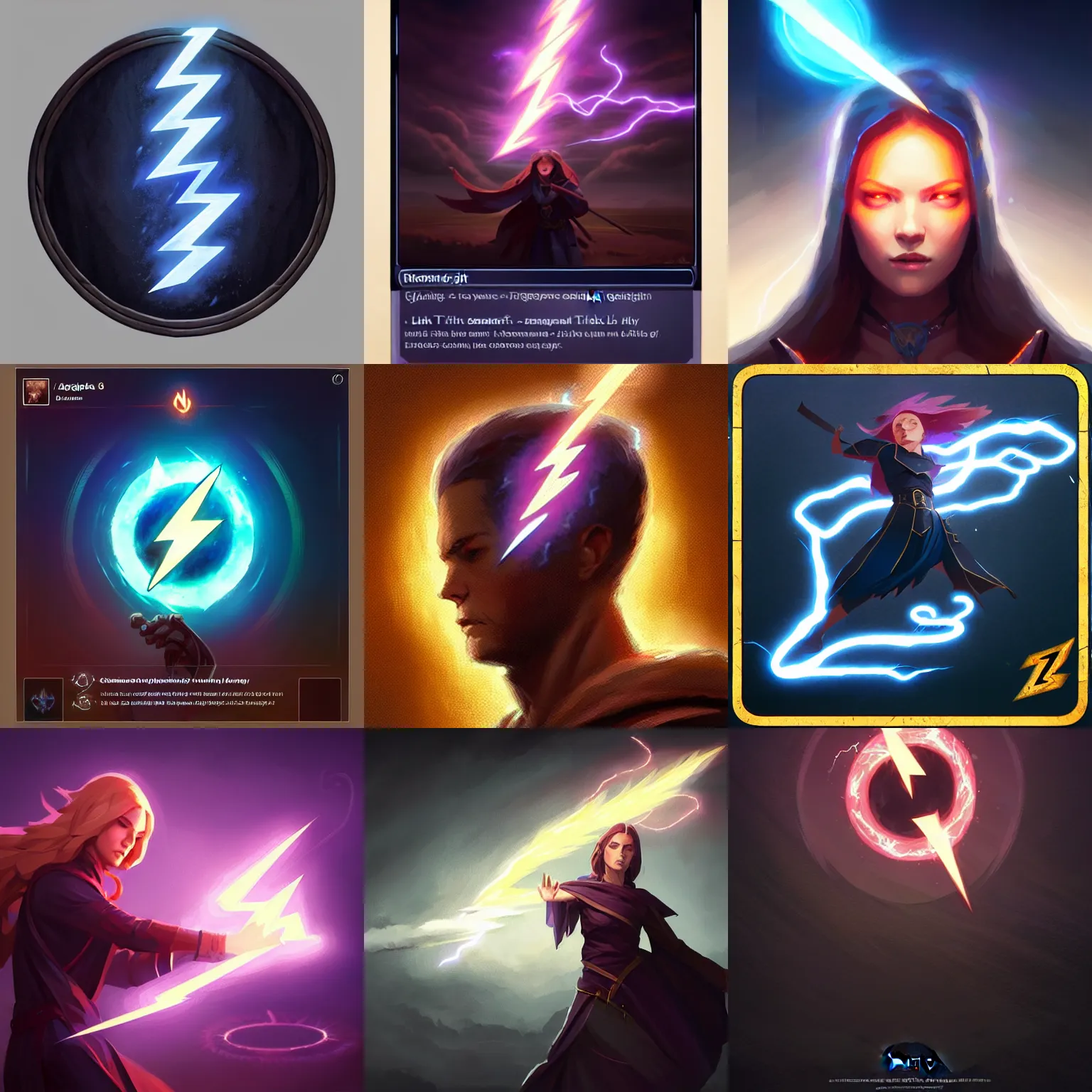 Prompt: lightning mage spell icon, game ability, rpg skill, art, 8 k, divine holy symbol spell effect, art by greg rutkowski, sharp lineart, professional lighting, deviantart, artstation, trevor henderson, rossdraws, ilya kuvshinov, cushart krentz, gilleard james, cinematic, dramatic