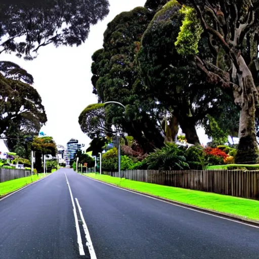 Image similar to a photograph of parnell road in auckland new zealand