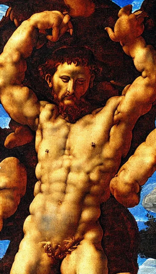 Image similar to Michelangelo\'s painting of David