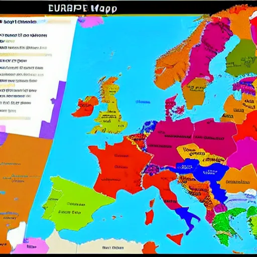 Prompt: europe map