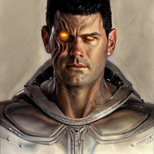 Image similar to Guts, portrait art by Donato Giancola and James Gurney, digital art, trending on artstation